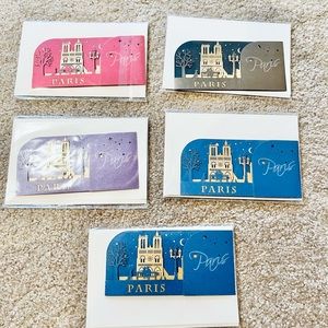 Bundle of 5 Paris pop-up cards authentic
